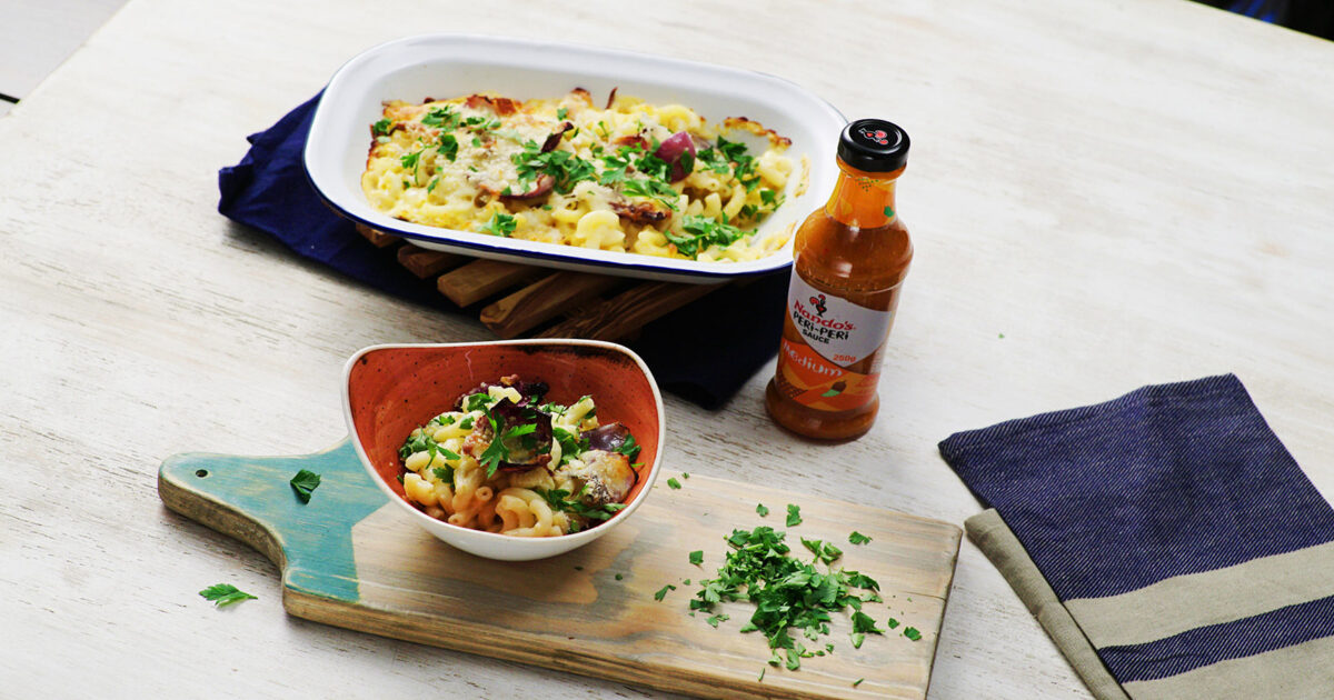 Creamy Baked PERi-PERi Chilli Sauce Mac & Cheese Recipe | Nando's